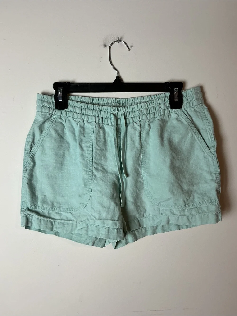 J.Crew Re-imagined Linen Blend Shorts Turquoise Size S Beach Sustainable